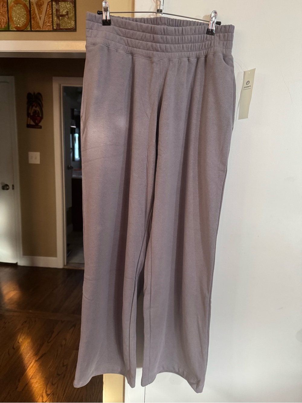 Mono B Light Mauve Wide-Leg Lounge Pants